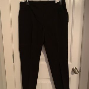 Tags on slim fit dress pants